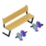 Trenazöör - kahekohaline pink JALGRATAS