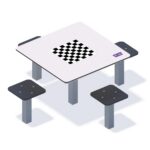 Laud ja 4 tooli „Male”