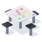 Laud ja 4 tooli „Ludo”