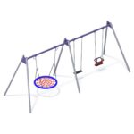 Kiik PESA + Kiik 2-kohaline tava ja beebi istmetega