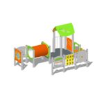 Mängumaja tegeluspaneelidega