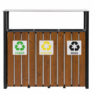 3-osaline sorteerimise prügikast