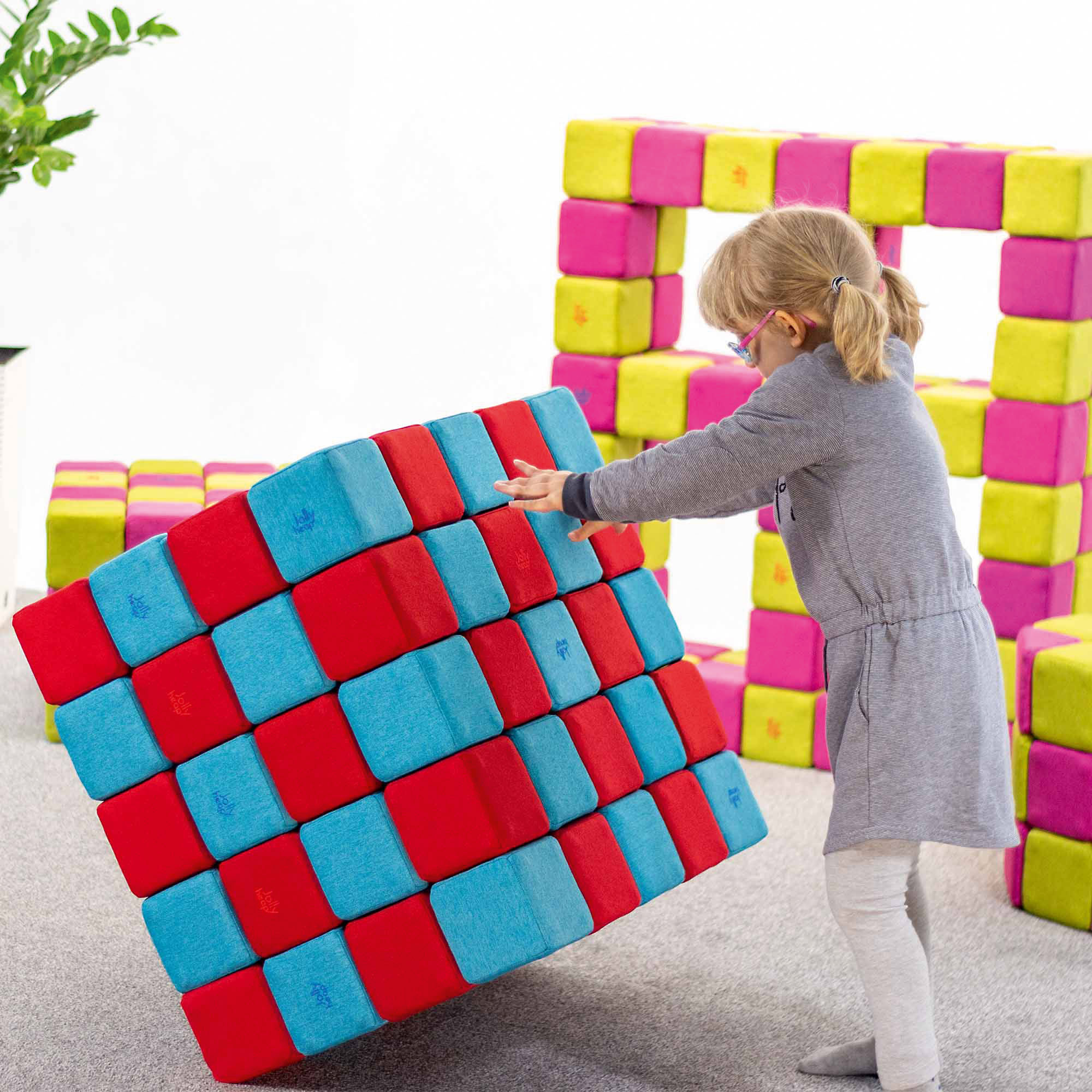 JollyHeap klotsikomplekt – sinine-punane - Image 4