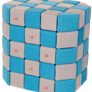 JollyHeap klotsikomplekt – sinine-hõbedane