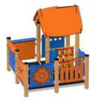 Mängumaja tegeluspaneelidega