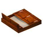 Liivakast kaane ja istmetega