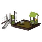 Mängulinnak liivakastiga