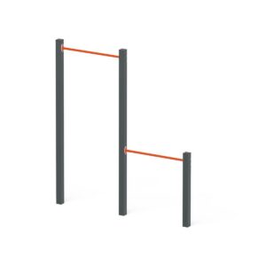 Kahe erikõrgusega rippkangid Street workout