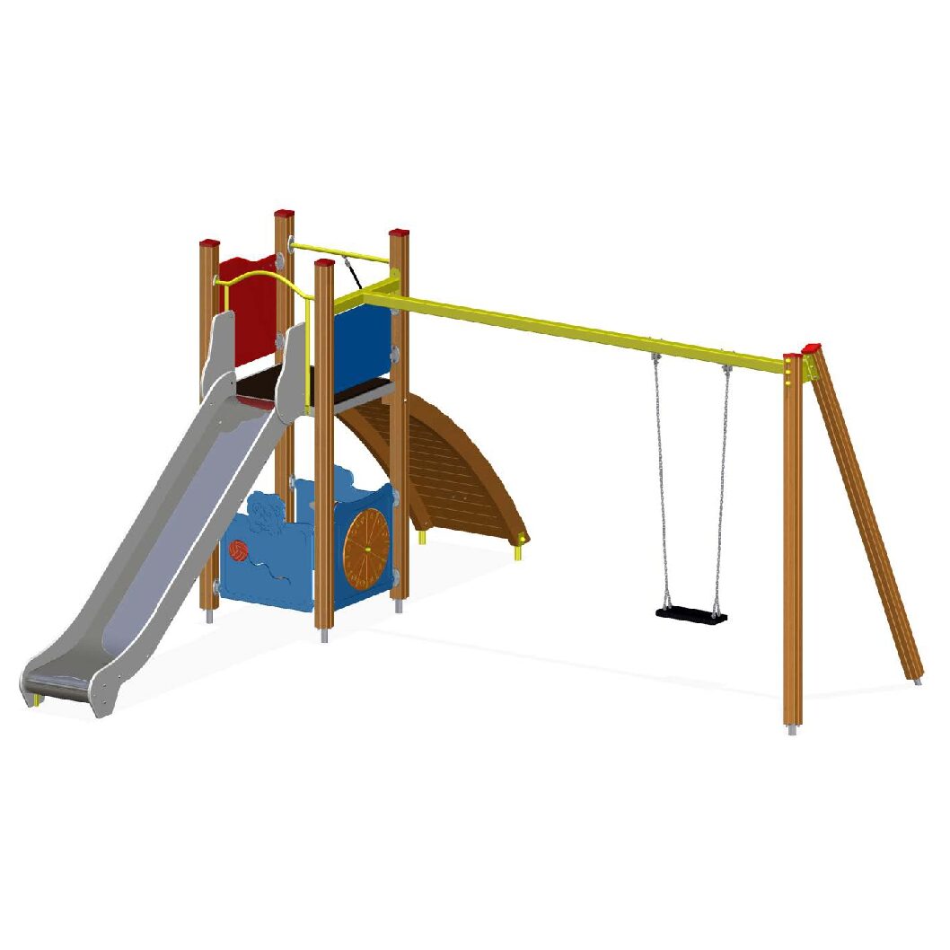 Mängulinnak kiigega