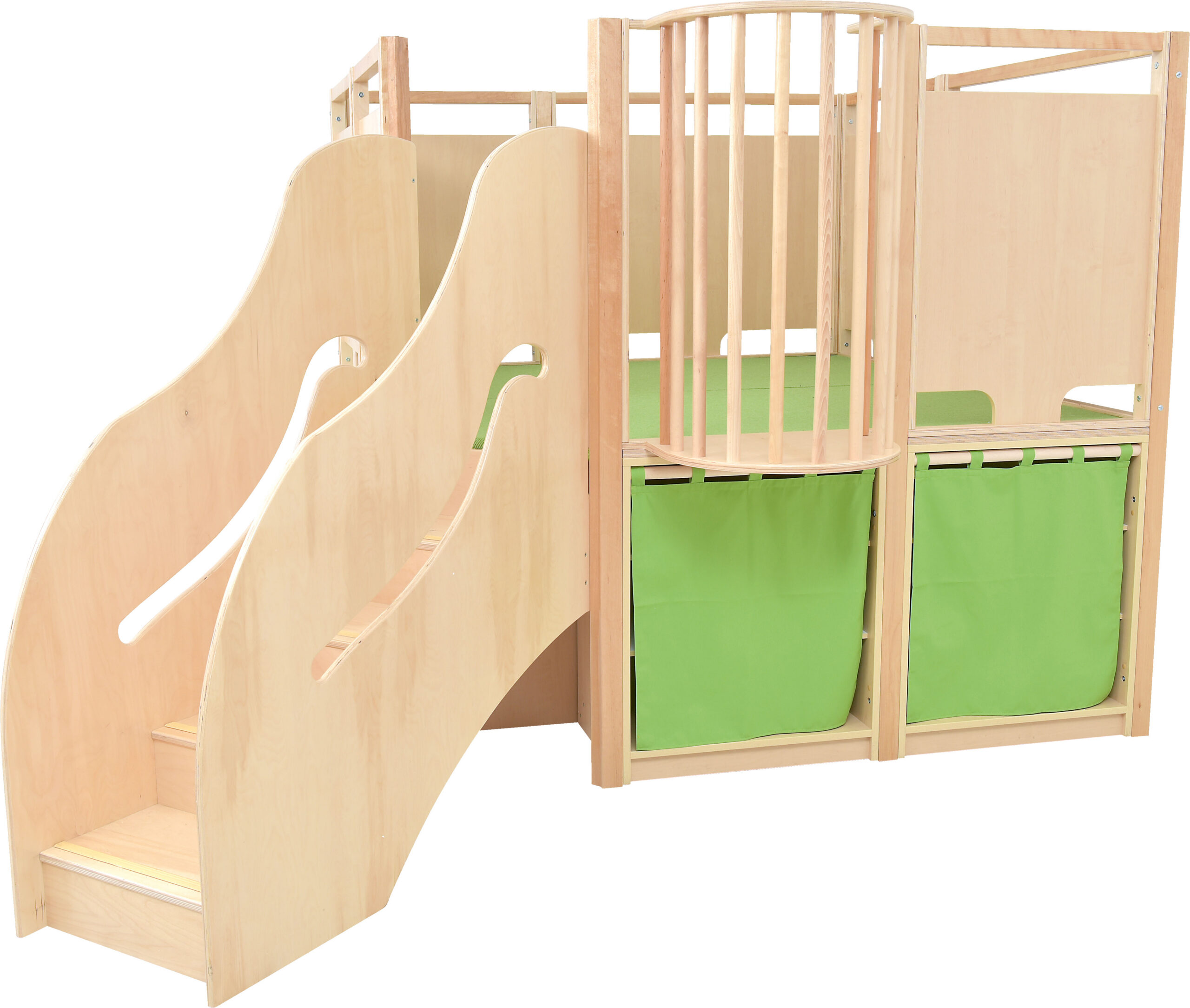 Kahekorruseline mängunurk madratsite hoiukastiga - Image 3