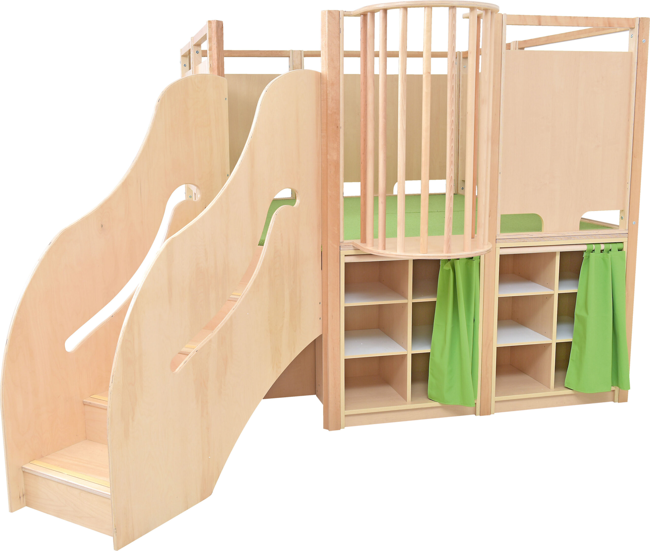 Kahekorruseline mängunurk madratsite hoiukastiga - Image 4