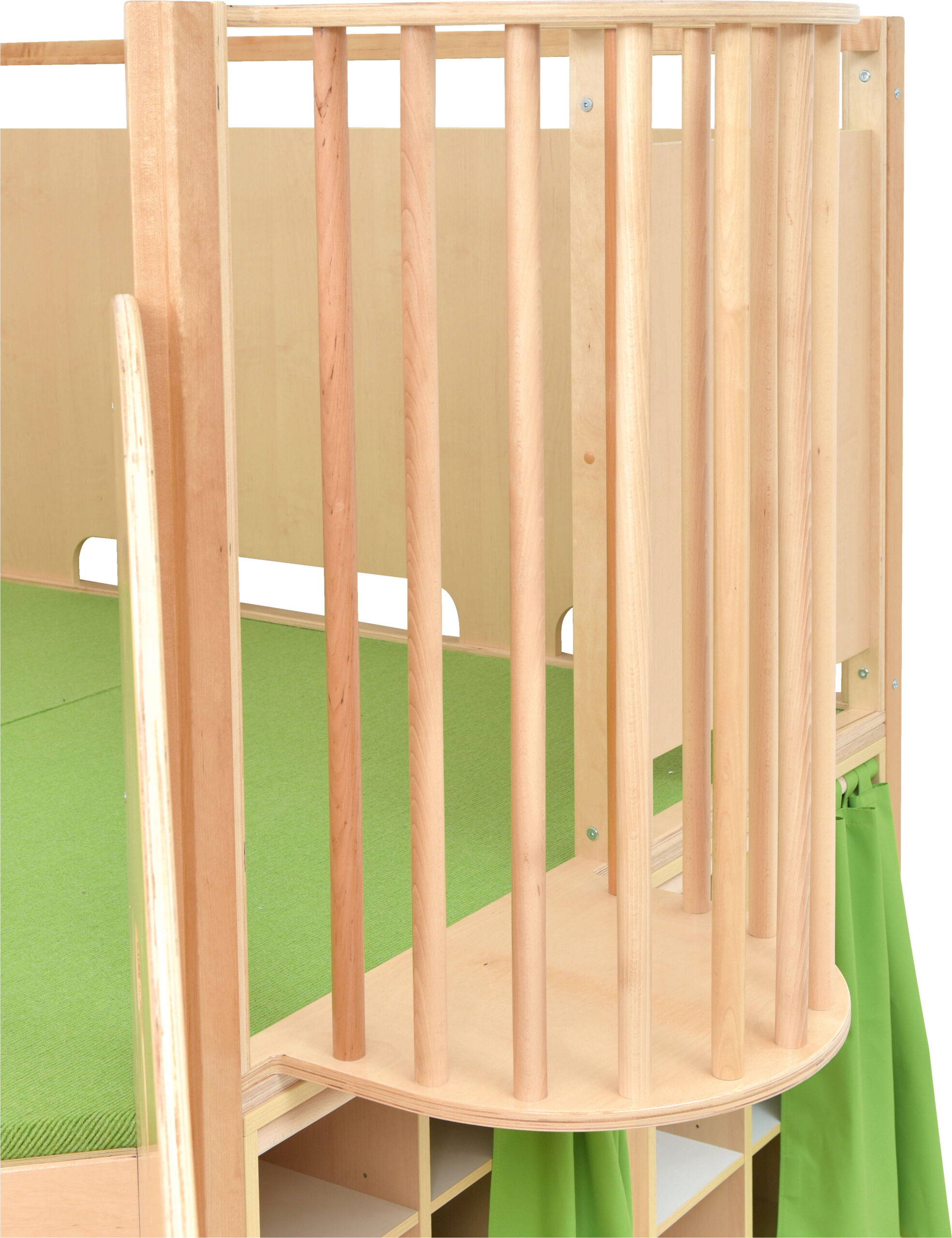 Kahekorruseline mängunurk madratsite hoiukastiga - Image 6